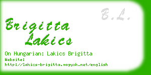 brigitta lakics business card